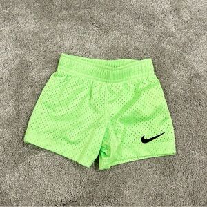 Nike Kids Lime Green Mesh Shorts - 12M Athletic NWOT